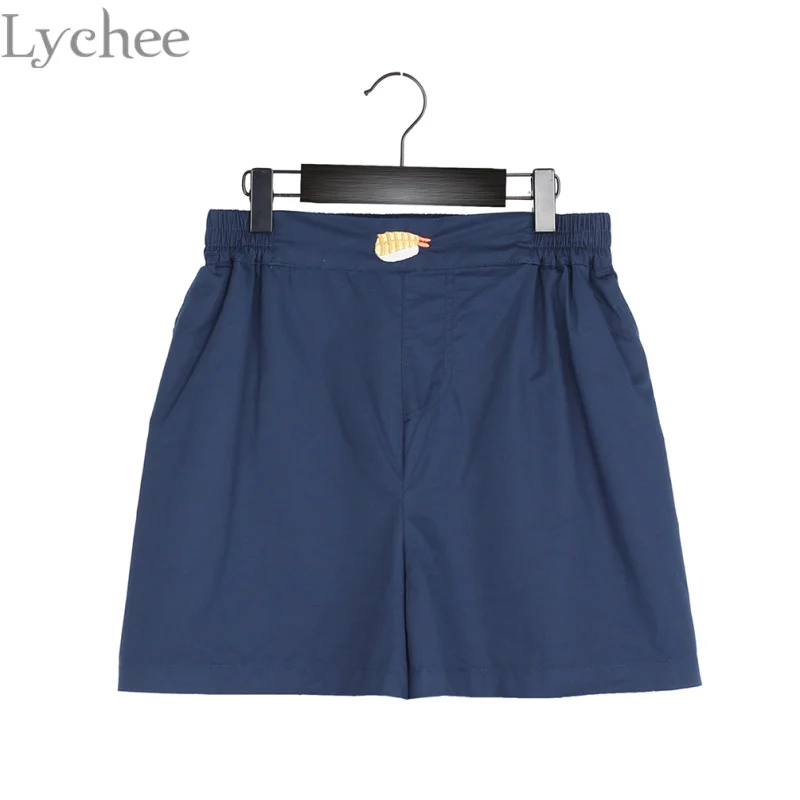 Шорты Lychee женские в Корейском стиле летние повседневные свободные короткие