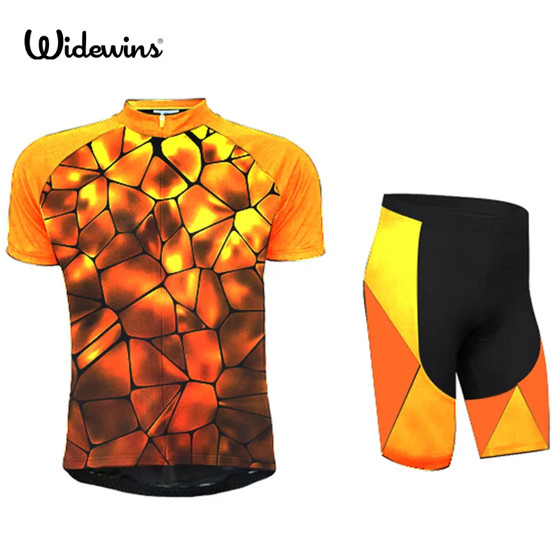 

Pro Cycling Jersey 2017 Summer Breathable Bicycle Wear Golden Ropa Ciclismo Hombre Mtb Bike Quick-Dry Short Cycling Clothing 718