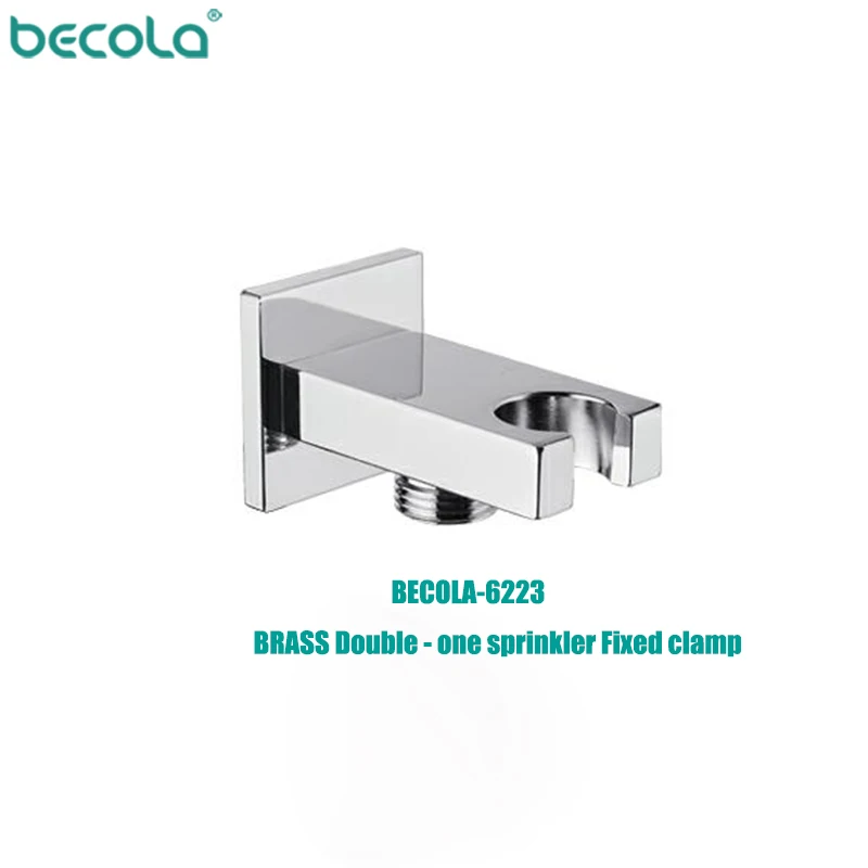 becola brass wall mounted hand held shower holder shower bracket hose connector wall elbow unit spout water inlet angle valve free global shipping