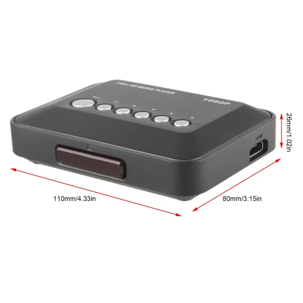 Горячая Распродажа 1080P HD медиаплеер SD MMC RMVB MP3 Multi TV Video USB HDMI совместимый с