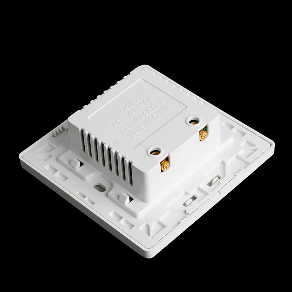 Двойная USB настенная розетка зарядное устройство AC/DC адаптер питания штепсельная