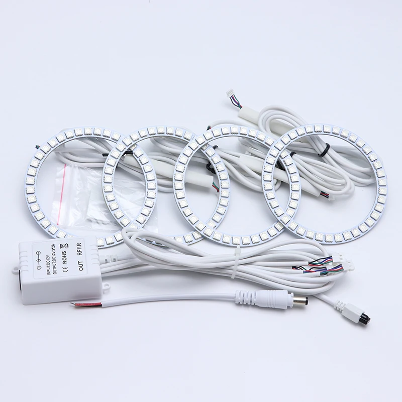 Разноцветные дневные ходовые огсветильник DRL с галогенными кольцами RGB для Hyundai