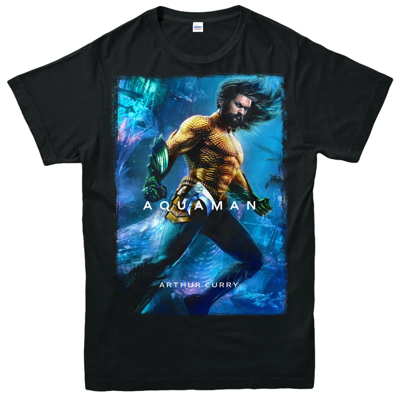 Футболка Aquaman Arthur Curry фильм комиксы фантастика для взрослых и детей топ 2019 модный
