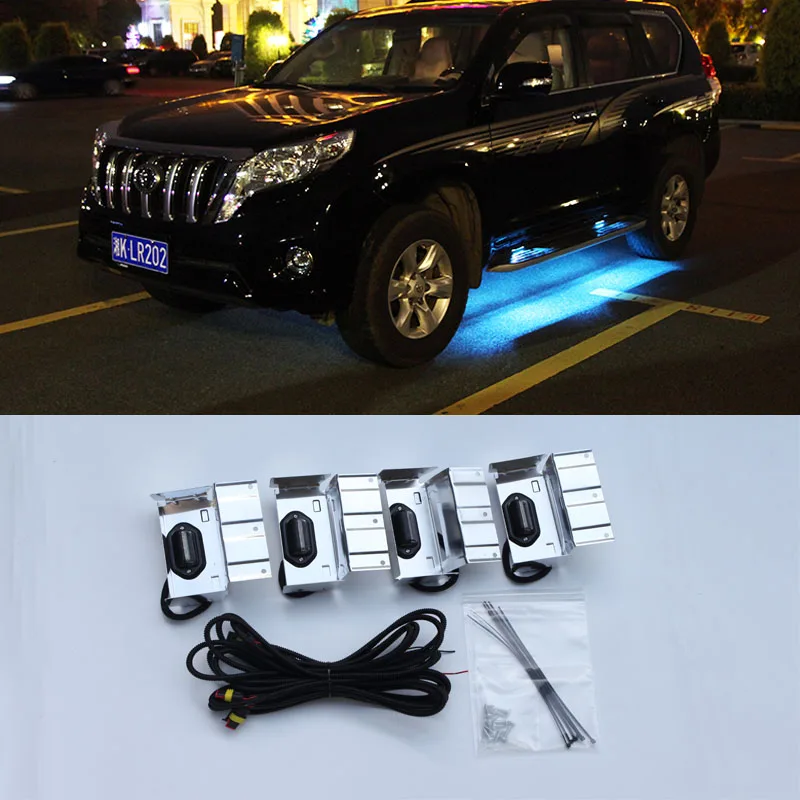 2010 2018 4 шт. светодиодный двери боковые шаг бег доска фары для Toyota Land Cruiser Prado FJ 150