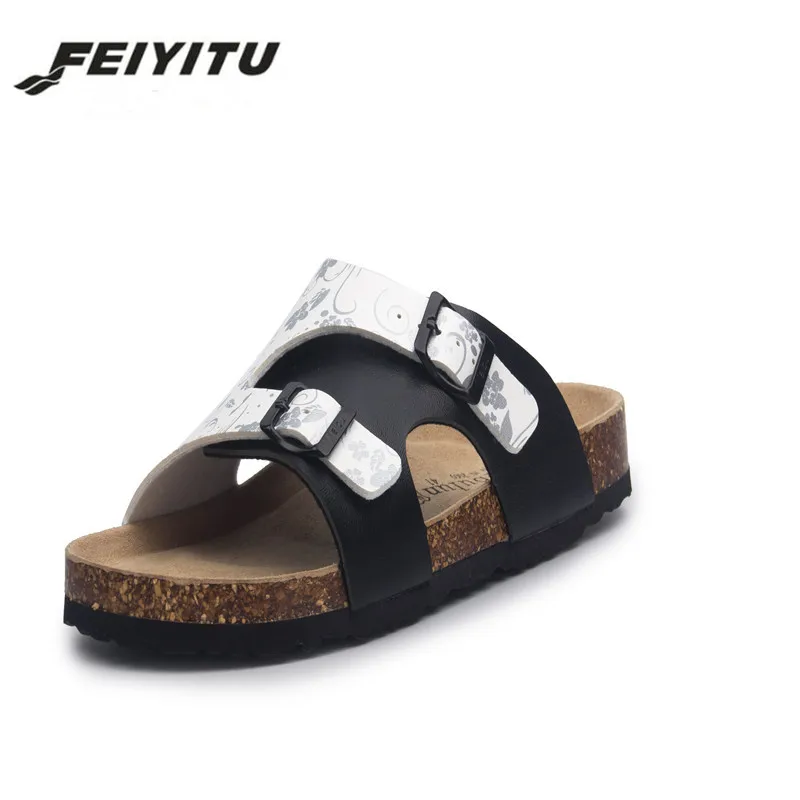 Новинка летние женские пляжные шлепанцы FeiYiTu размера плюс 36-45 повседневные