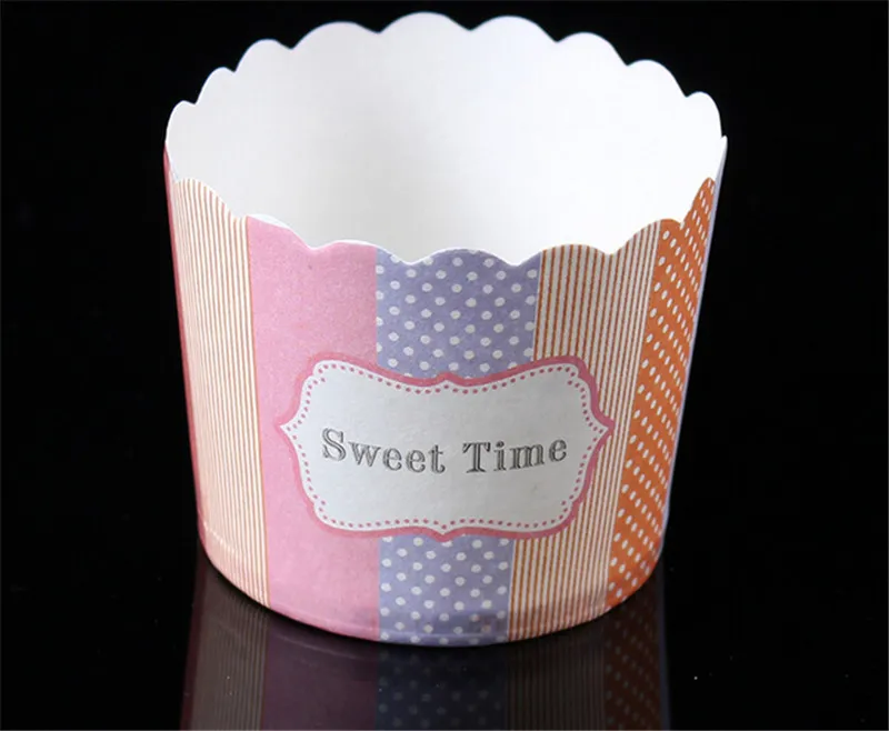 50 шт./лот бумажная чашка для маффинов кексов маленький размер диаметр 6 см