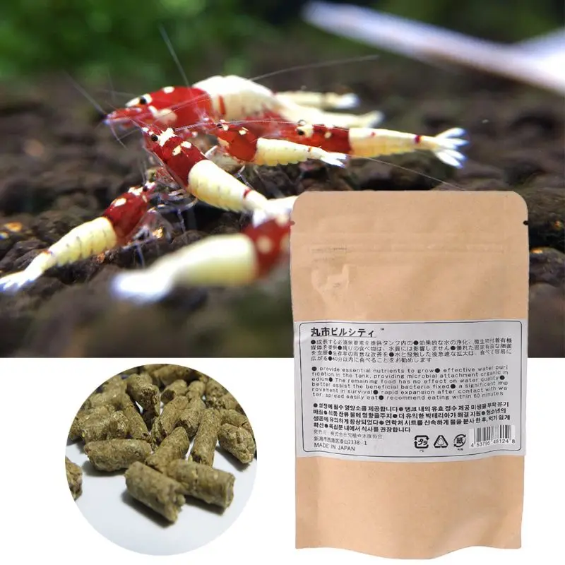 Натуральные аквариумные рыбки для кормления с кристаллами креветок Bacillus