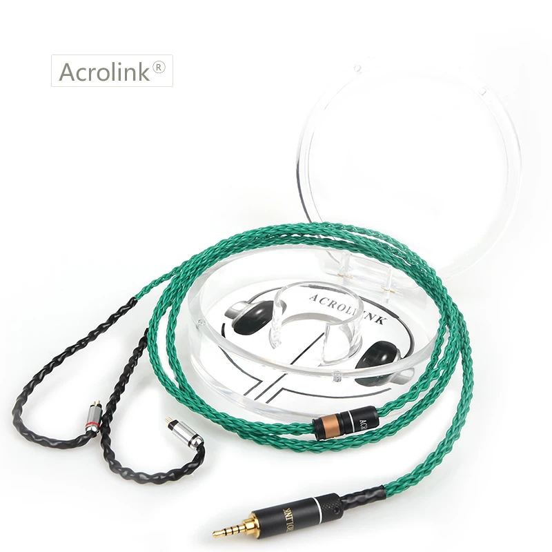 Acrolink 1 2 Высокое качество 8 ядер улучшенные посеребренные наушники с 0 78 мм