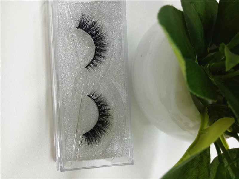 100% ручной работы реального Корейский шелковые волокна Накладные ресницы 1 пар в