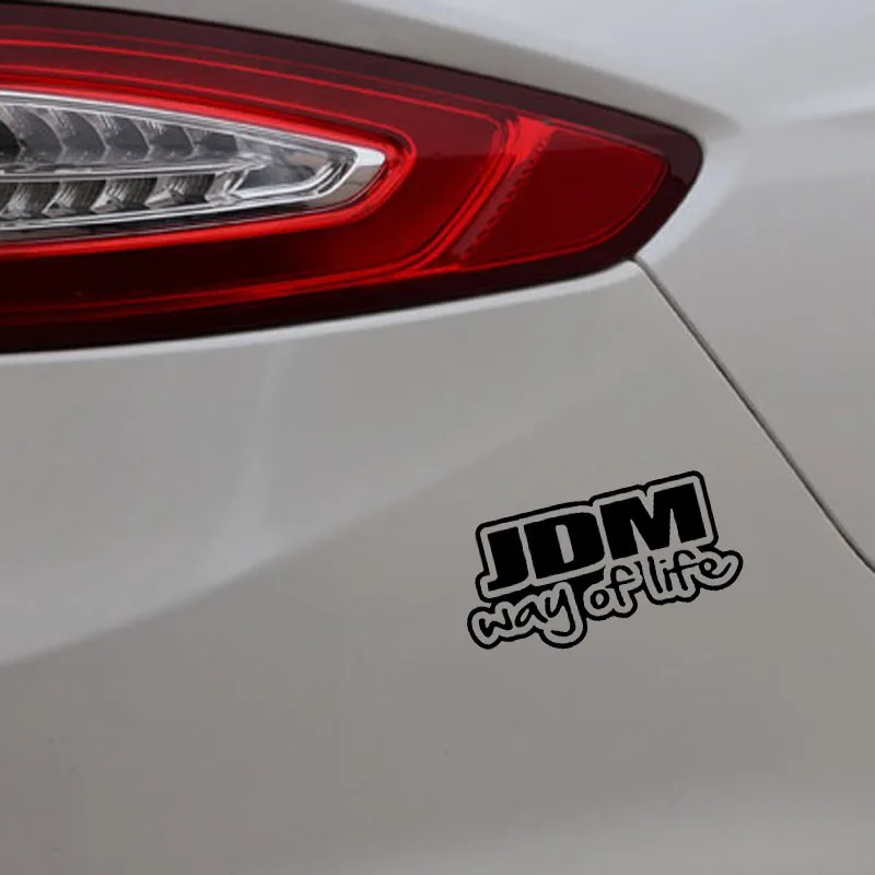 

YJZT 13.8X7CM JDM Way Of Life Vinyl Decal Car Sticker Window Truck Decor Black/Silver C26-0229