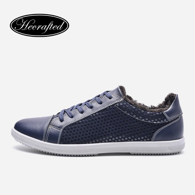2018 Winter Men Casual Shoes 36~48 Cow Split Brand Warm Flat #JMA168 | Обувь