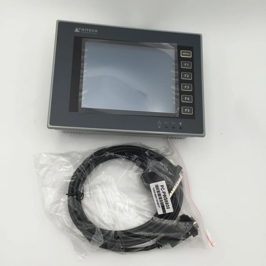 HITECH 5,7 дюймов HMI Сенсорная панель оператора дисплей экран PWS6600S-S программа кабель 1Y ГАРАНТИЯ