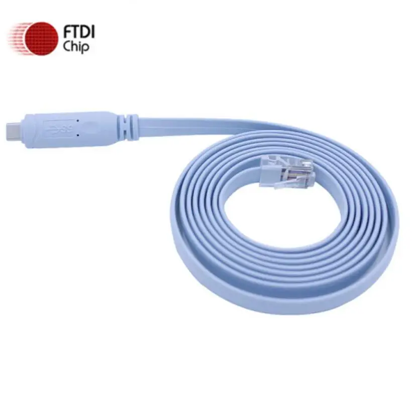 

Best Cisco Console Cable USB 6FT FTDI Type-C to Rj45 RS232 For Windows 8/7 Vista MAC Linux Cisco Extension 180cm Cable