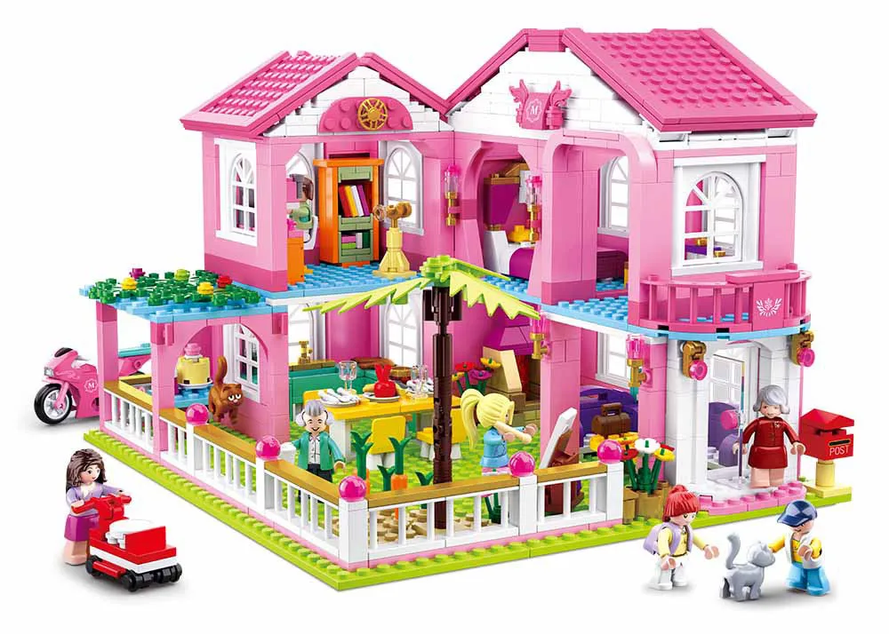 Children's toys educational building blocks toy Friends city girls Abby's Coffee Cottage DIY figures Bricks gifts | Игрушки и