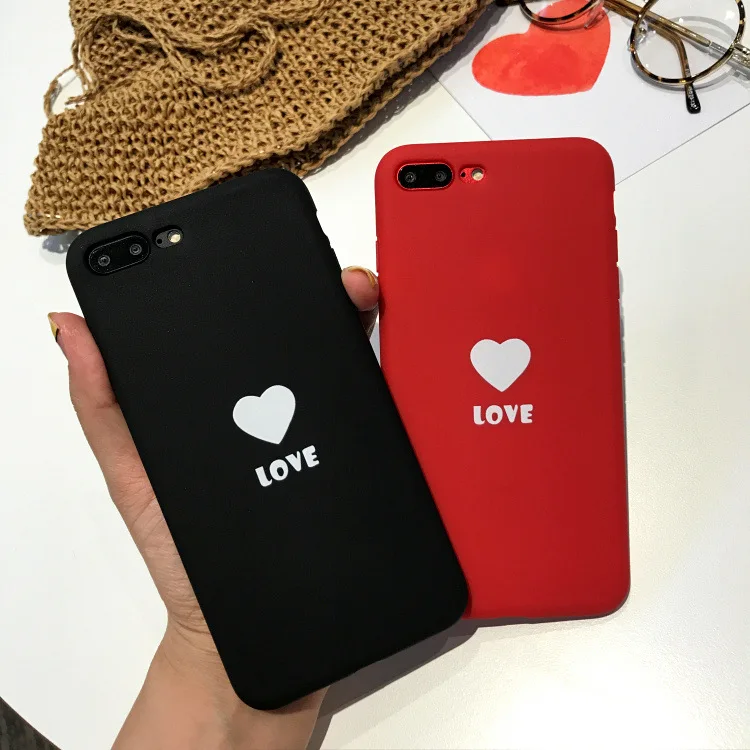 Love Compact Soft tpu silicon cover case for iphone 6 6S S plus 7 7plus 8 8plus X 10 telefon fundas capa coque |