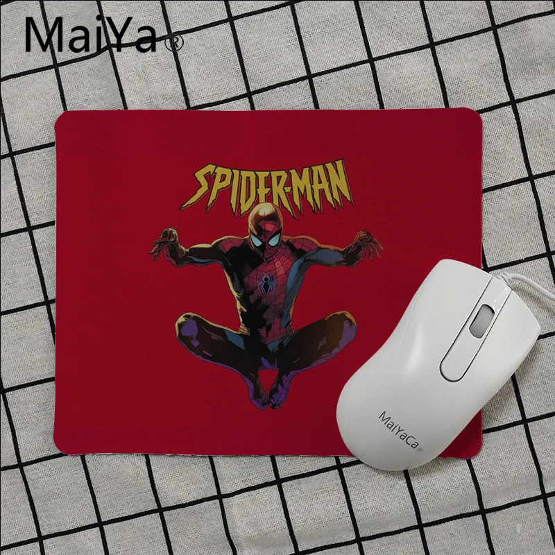 Maiya Высокое качество Marvel Человек-паук анти-скольжения прочный силиконовый Computermats Гладкий блокнот настольные компьютеры мате игровой коврик для мыши