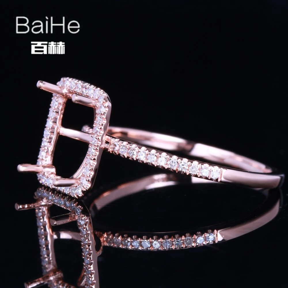 BAIHE Solid 14K розовое золото изумруд свадебные женские офисные/деловые Изящные