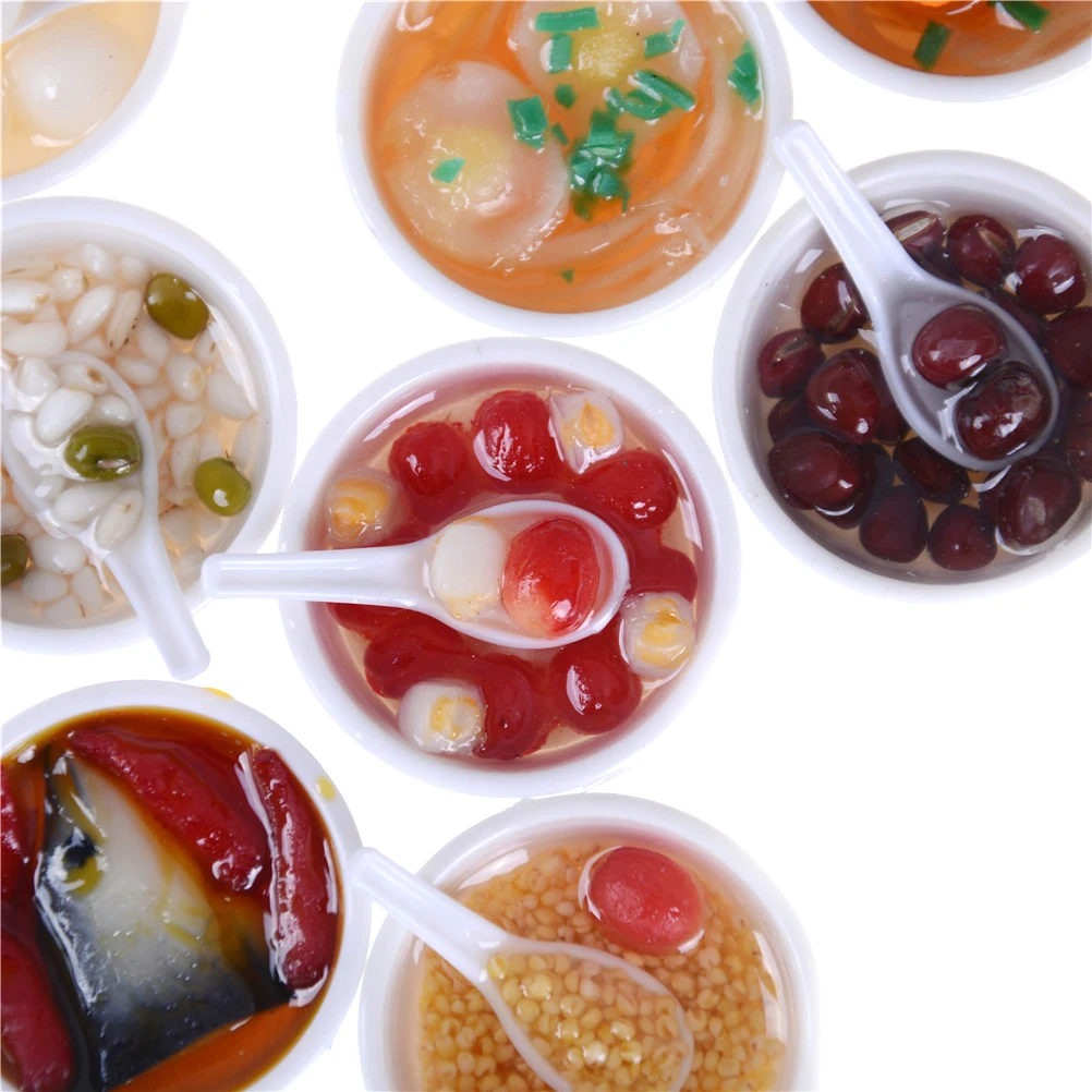 

CnaBpc 5PCS/LOT 1:6 Scale Dollhouse Miniature Chinese Play Food Toy Doll Food Miniatura Kitchen Accessories Hot