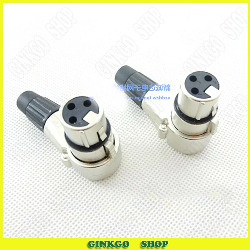 5 шт./лот для LAIHE локоть гнездо 3 Pin XLR гнездовой разъем изогнутого типа