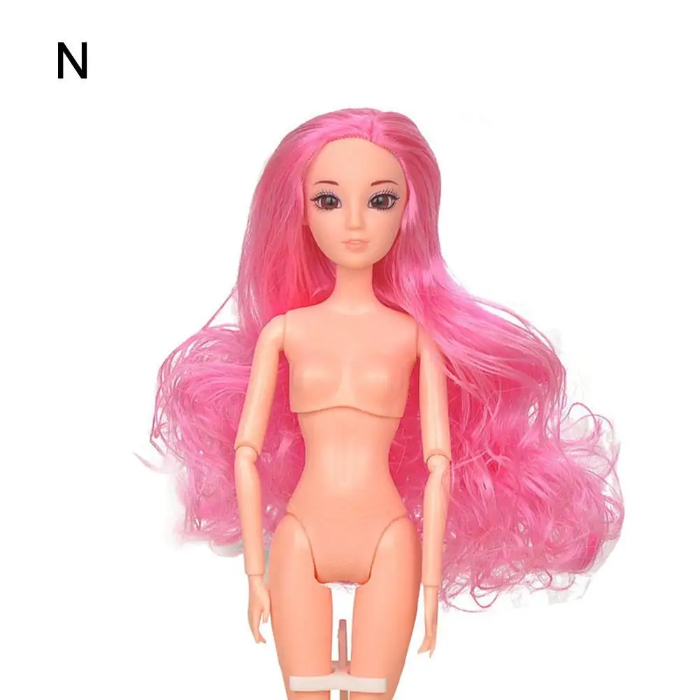 1 шт., 1/6 соотношение, BJD, шаровой шарнир, кукла, 12 подвижных шарниров, сделай сам, 3D голова, акриловые глаза, длинные волосы, игрушка, подарок для девочки(высота 32 см/12,6 дюйма