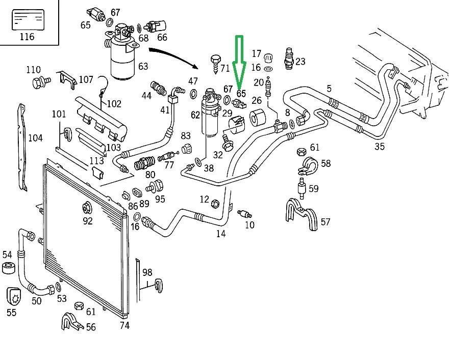 Оригинальный переключатель давления A/C для Mercedes G500 S500 S600 SL500 SL600 ML500 E320 CLK430 300SE 400SE