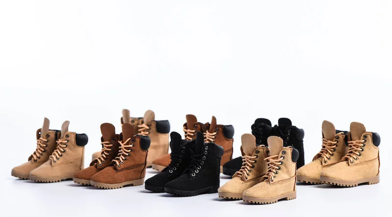 

Collectible 1/6 Scale Female Figure Soldier Accessory Climbing Boots Leather High-top Shoes Hollow Model for 12'' Action Figure
