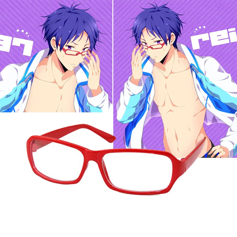 Плавательный клуб Iwatobi Ryugazaki Rei очки для косплея опора для фотосъемки Черный Дворецкий Grell очки