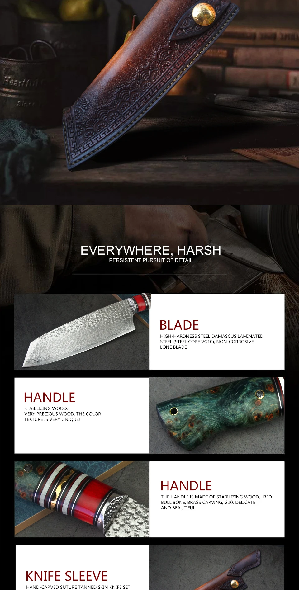 Нож PEDWIFE " Дамаск VG10 Santoku ножи японский стиль стабильное дерево танто Точка кухонный нож повара резной кожаный чехол