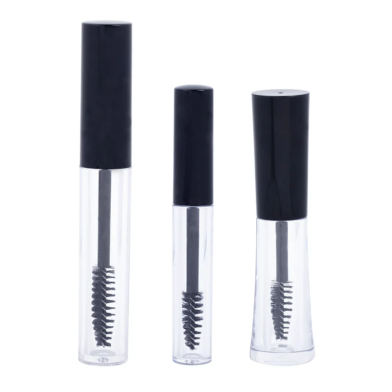 

MUB - 50 pcs 1 ml 2ml 3ml Black Cap Empty Eyelashes Tube Container Vials With Plug Reusable Portable Bottle Makeup Accessories