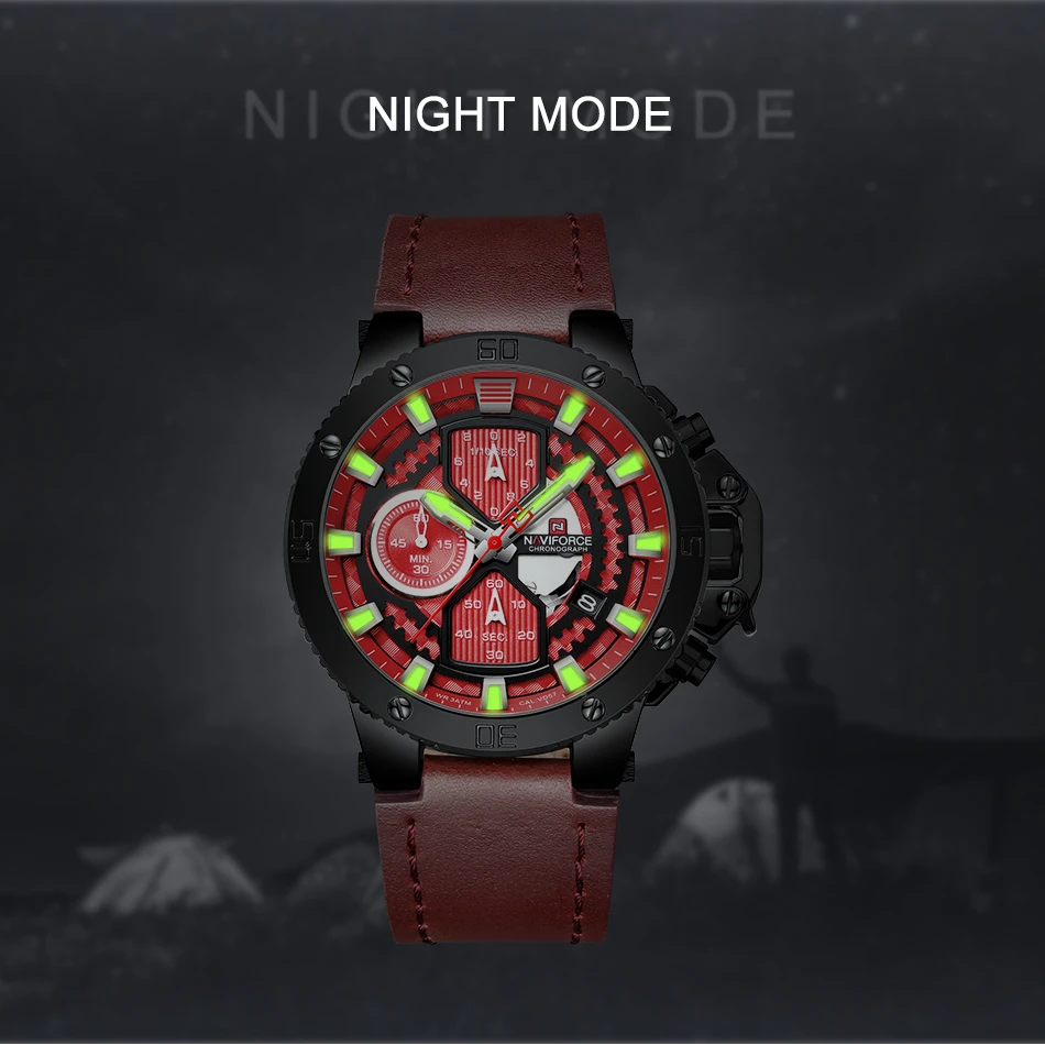 NAVIFORCE часы лучший бренд мужские часы хронограф спортивные водонепроницаемые часы Мужские часы военные Роскошные Мужские Аналоговые кварцевые часы