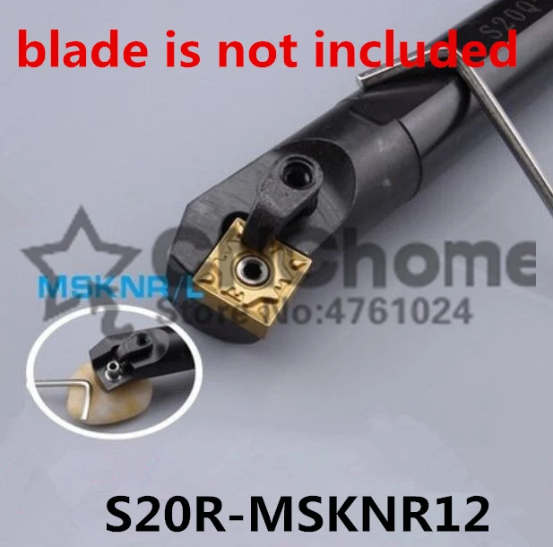 

S20R-MSKNR12/S20R-MSKNL12 20mm Lathe Cutting Tools CNC Turning Tool Machine Tools Internal Metal Lathe Tool Boring Bar MSKNR/L