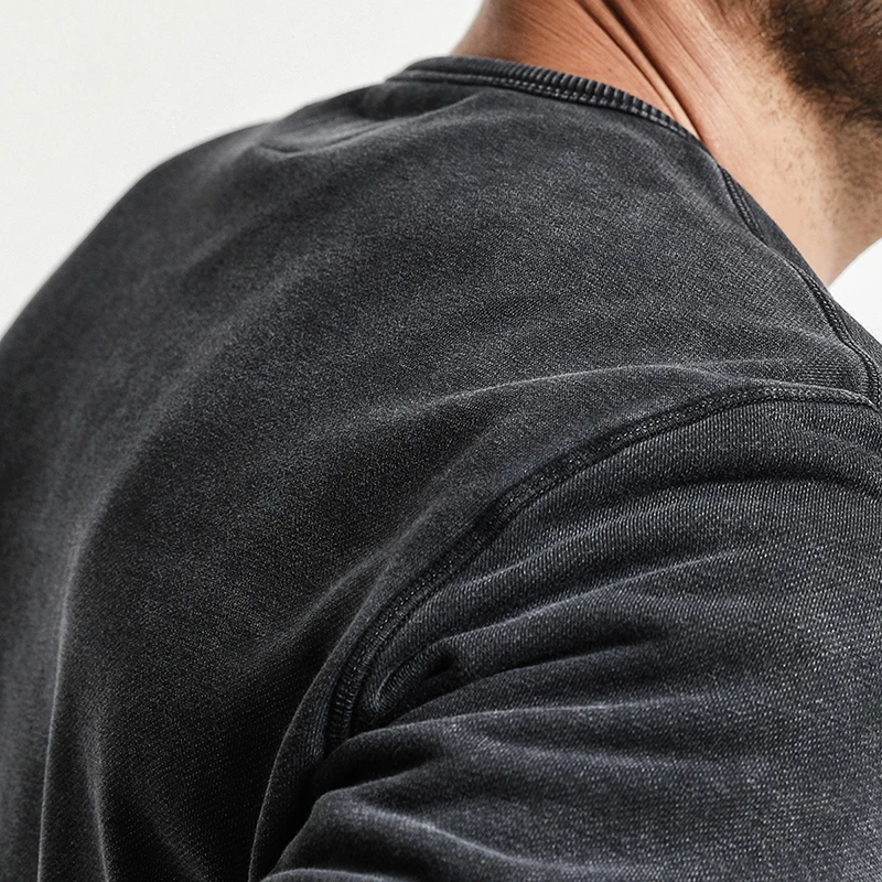 SIMWOOD Новинка весны 2019 года толстовки для мужчин Винтаж номер Slim Fit пуловер с
