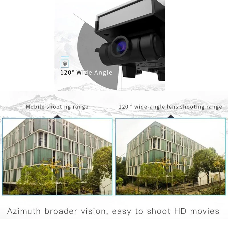 Foldable 2MP HD Camera Drone 2.4G 4-Axis RC Quadcopter Wifi FPV with Wide Angle Don Toy |