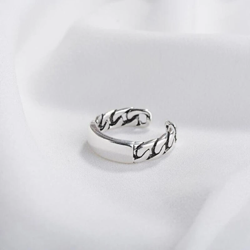 

Sole Memory Retro Thai Silver Geometric Cute Simple Silver Color Female Resizable Opening Rings SRI286