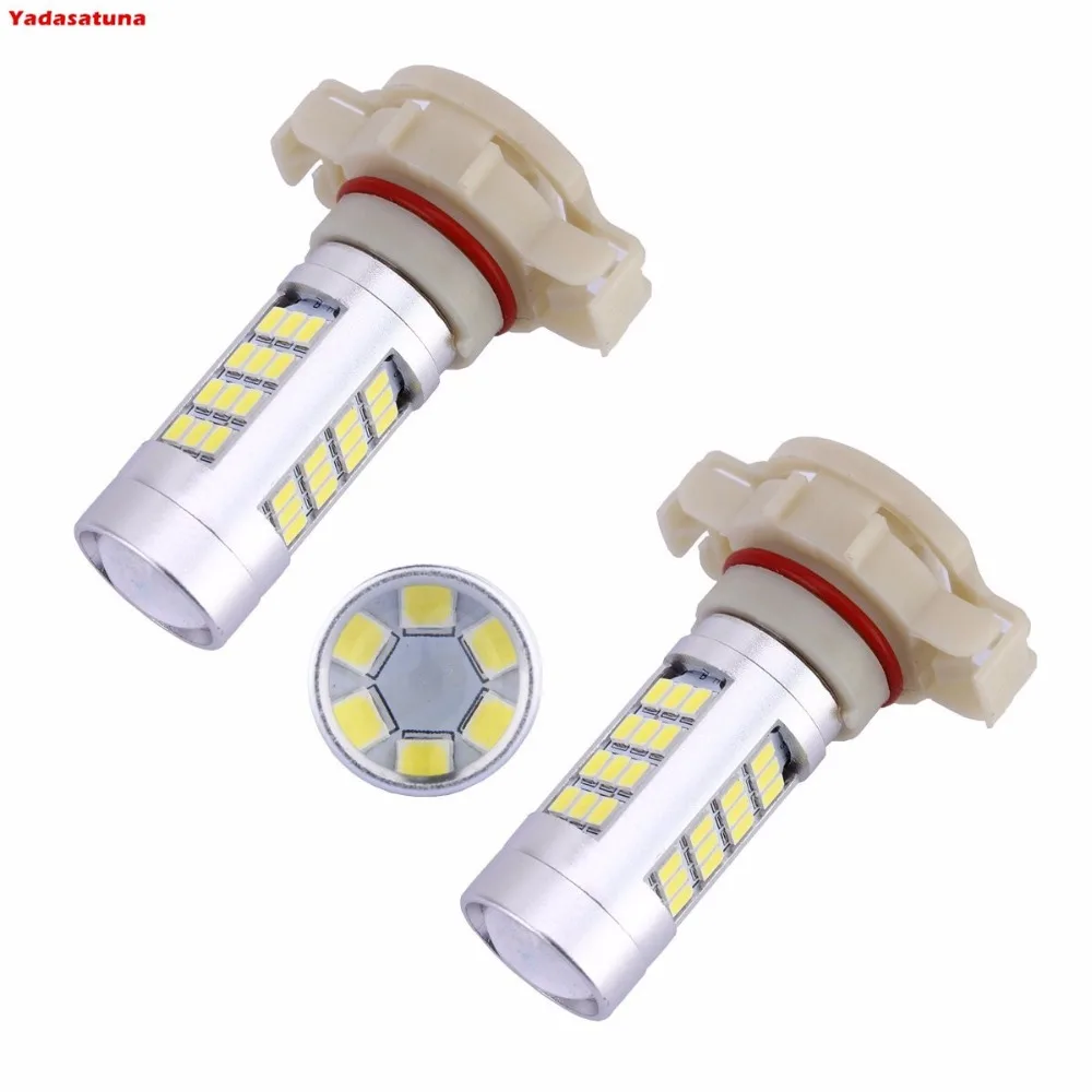 

2 piece 12V 5202 H16 White 6000K LED Bulbs High Power 2835 42-SMD Fog Driving Light White Car Auto Headlight Lamp