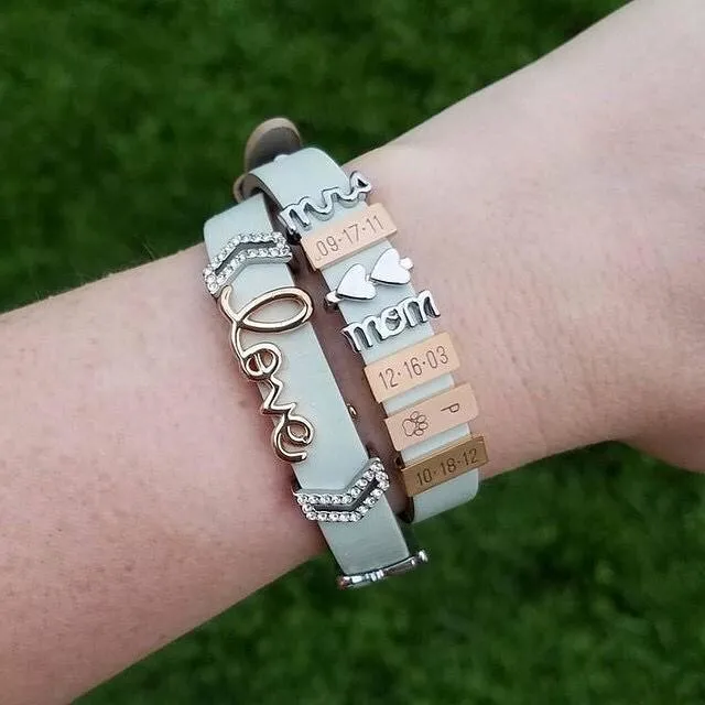 Vinnie дизайн ювелирных изделий шеврон вырезать слайд амулеты подходят на