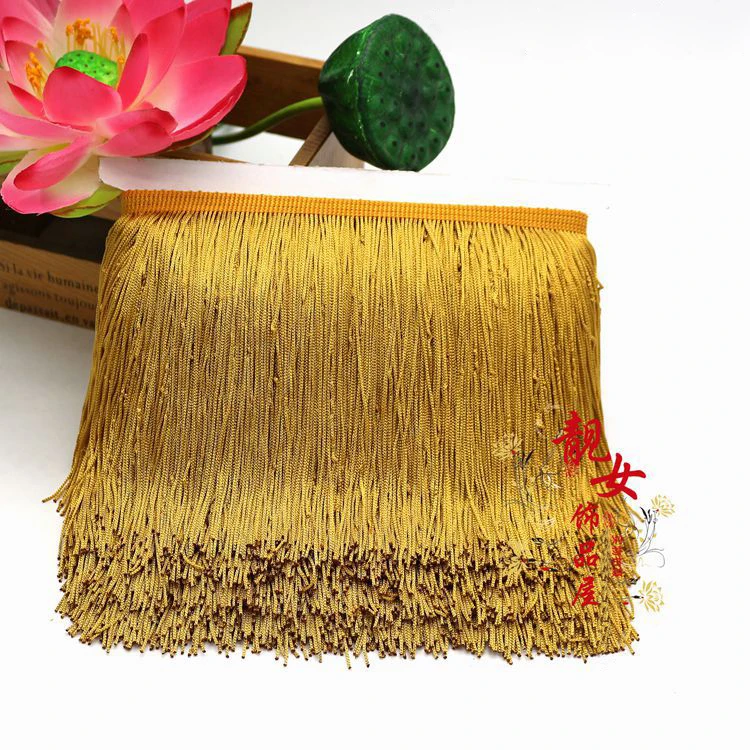 10Meter Long 15CM Polyester Tassel Fringe Trim Lace Yarn Ribbon Cord Guipure Sew Latin Dress Garment Accessories Curtain TF-M15 | Дом и сад