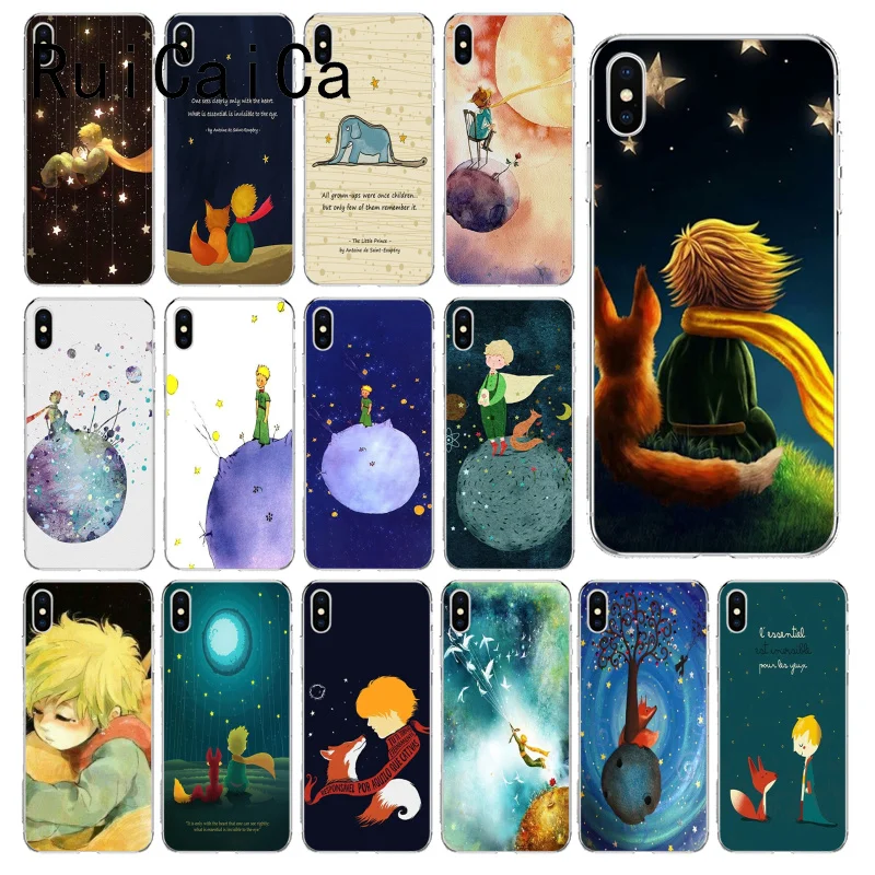 Мягкий силиконовый чехол для телефона RuiCaiCa Little Prince Elephant из ТПУ iPhone 5 5Sx 6 7 7plus 8 8Plus X