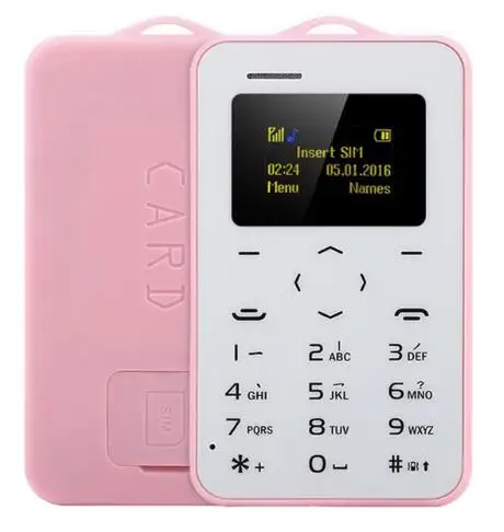 Ультратонкий gsm sim карты телефон Студенческая версия Кредитная карта с gps Handfree