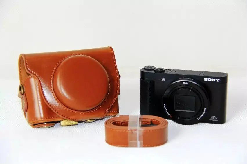Кожаный чехол для цифровой камеры Sony Cyber shot DSC HX90V HX90 WX500|Сумки фото-/видеокамеры| |