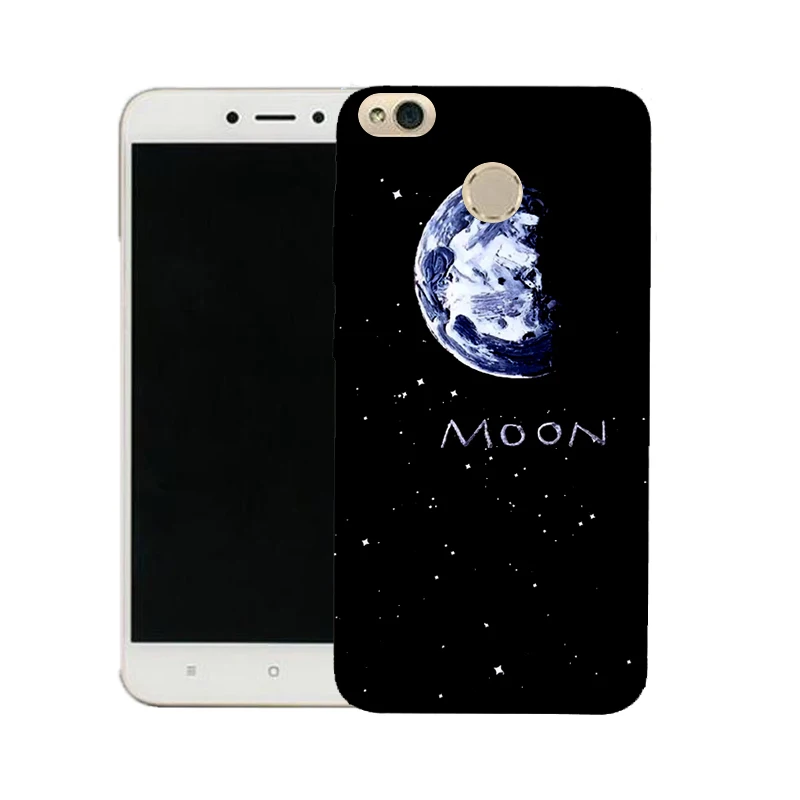 Soft Black Phone Case For Redmi note5a 4x note3 note4x note4 xiaomi 6 5s Moon Sun Space cartoon eye cat dog Free shipping |