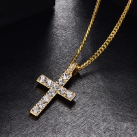 2021 new fashion handmade round glass bead catholic rosary quality bead cross necklace beads cross religious pendants necklace