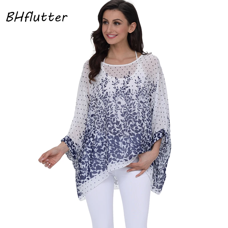Женское шифоновое мини платье с рукавом летучая мышь размеры до 6XL|summer dress|women