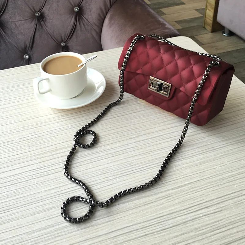 Прозрачные сумки на плечо из ПВХ женские Яркие дизайнерские желе кошелек