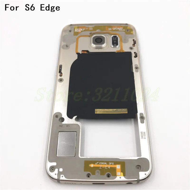 Новая Оригинальная средняя пластина рамка для Samsung Galaxy S6 G920F полный корпус