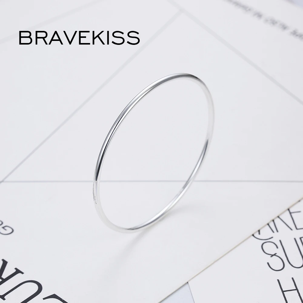 Женский браслет BRAVEKISS из стерлингового серебра 925 пробы на запястье
