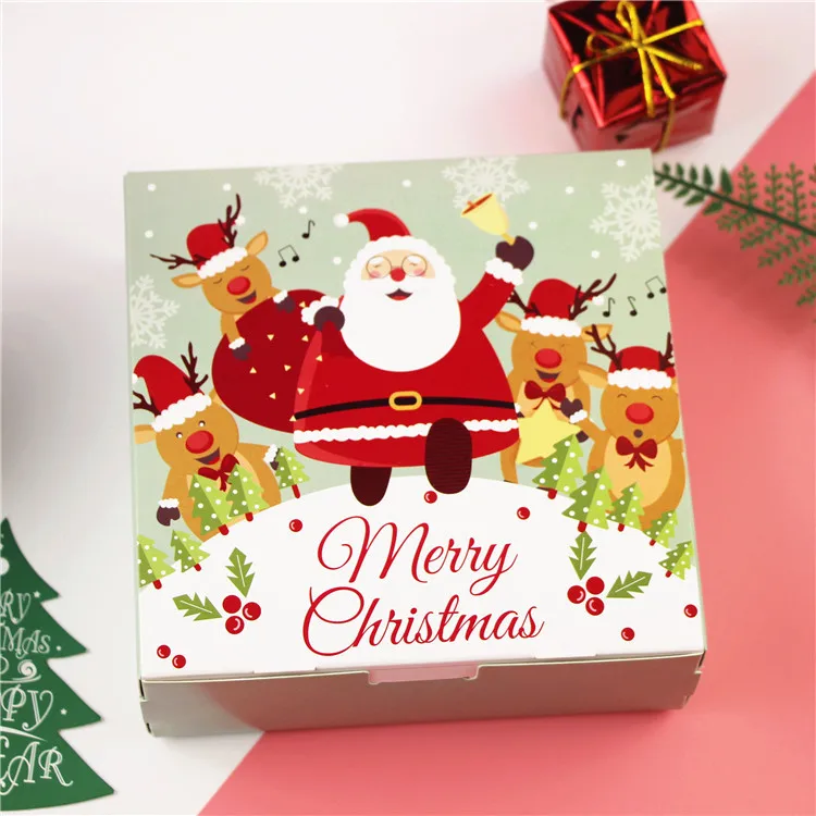 200pcs Christmas handmade DIY Niu pancake packing gift box nuts dried fruit empty | Дом и сад