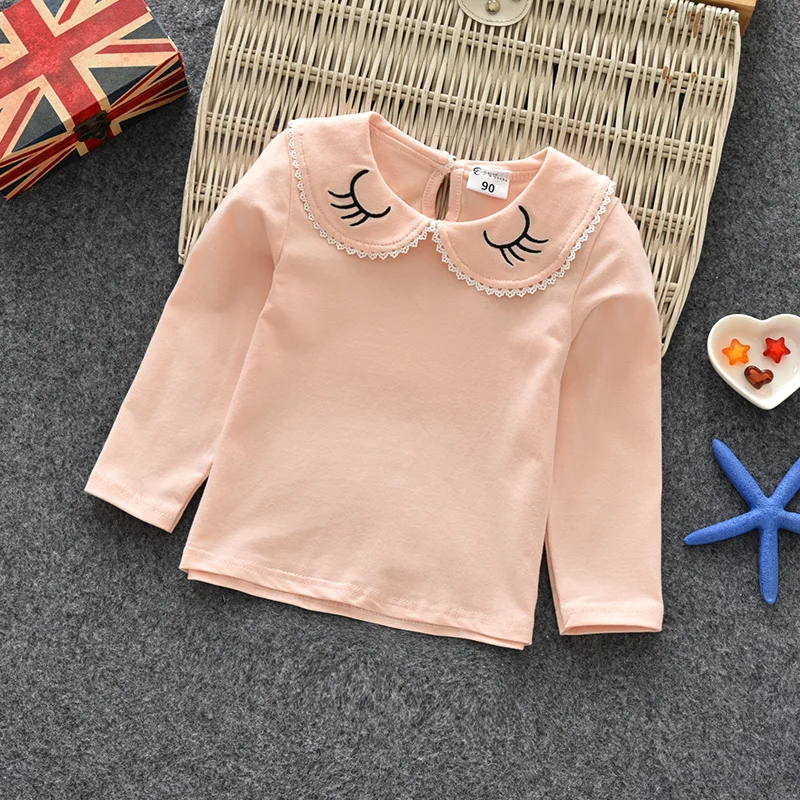 

Футболки с длинным рукавом для девочек 0-6 лет