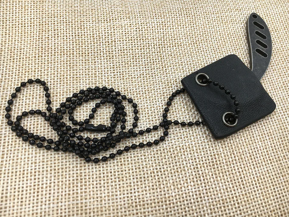 440C, тактическое ожерелье из нержавеющей стали, нож Karambit для выживания, фиксированный мини нож EDC с подвесной цепочкой