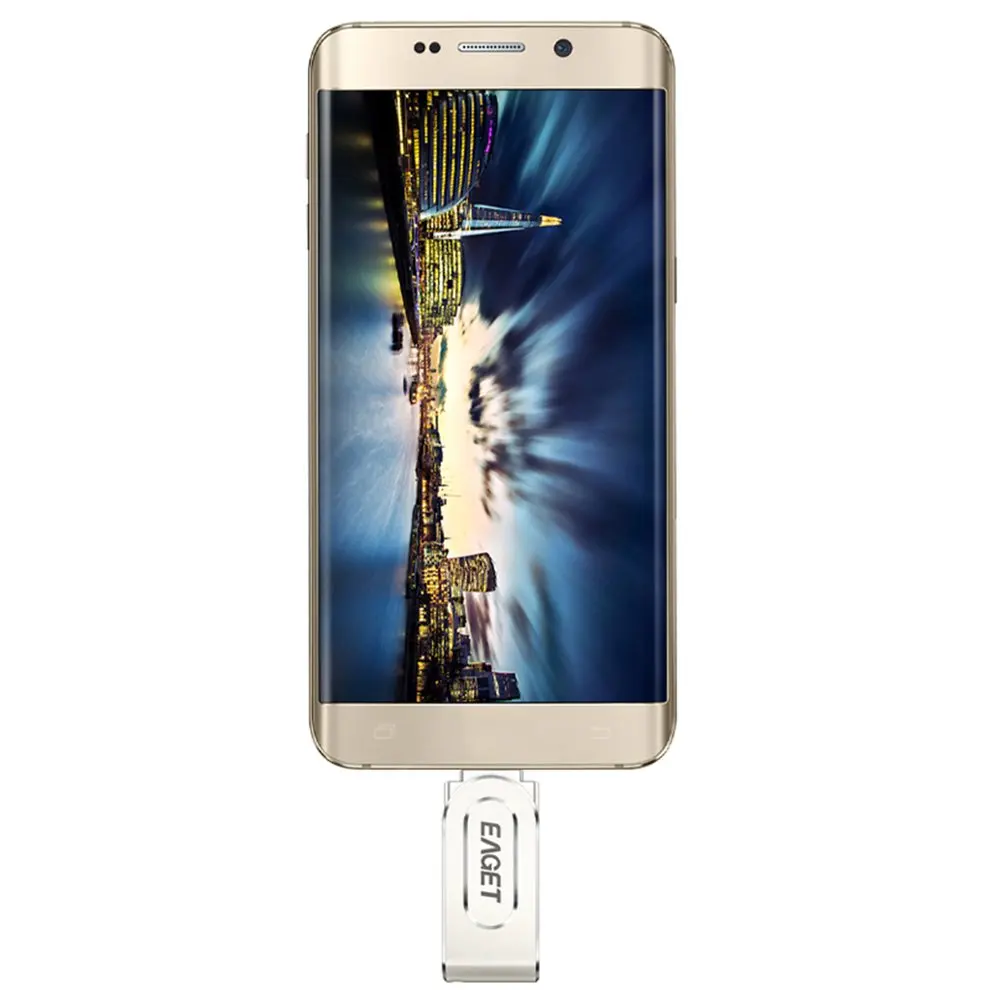 EAGET V88 USB 3,0 Micro USB OTG Флешка 16 ГБ 32 г 64 г карта памяти кольцо для ключей отверстие флэш-накопитель для телефона Android ноутбук ПК